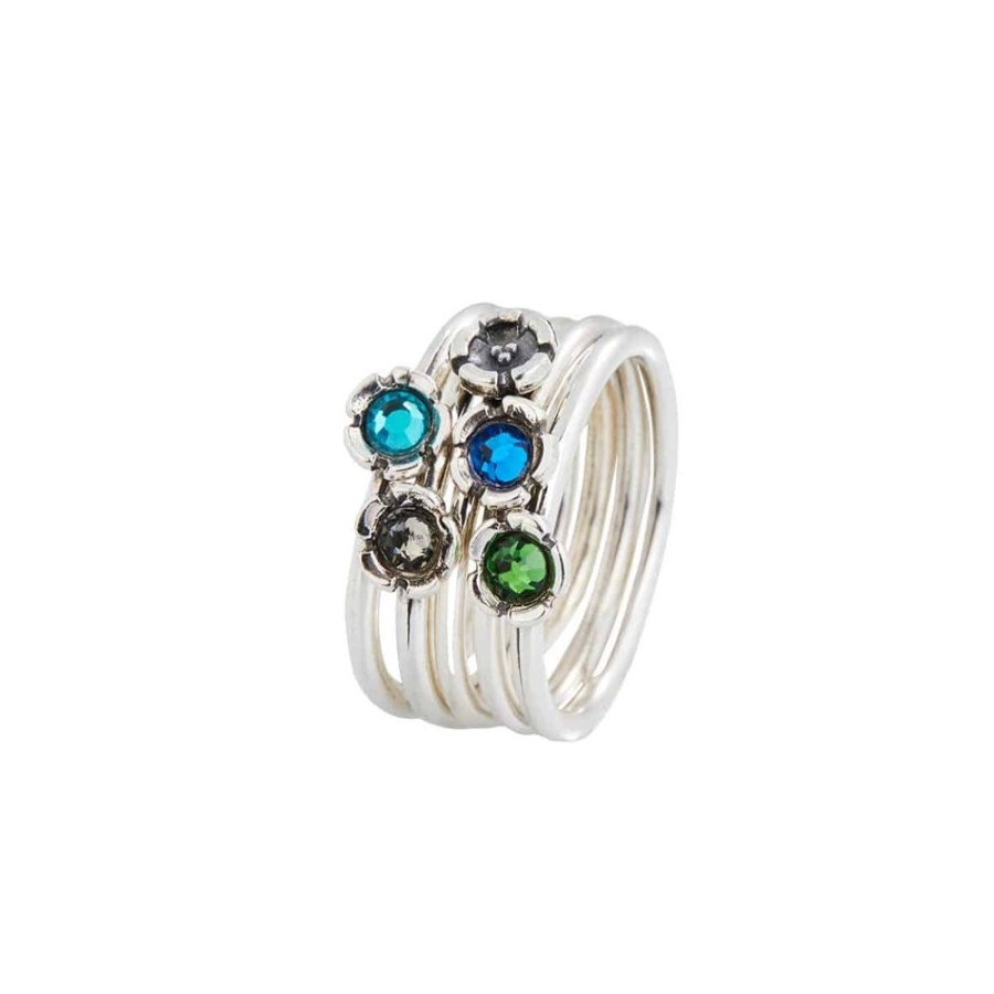 Smykker Huldreverket | Tusenfryd Ring Sett 5 Ringer, Shamrock