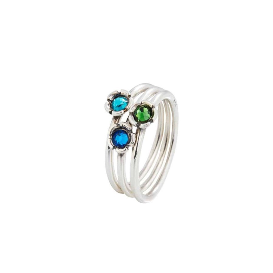 Smykker Huldreverket | Tusenfryd Ring Sett 3 Ringer, Shamrock